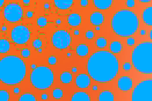 Colorful polka dot backdrop and background photo