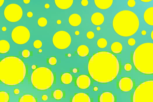 Colorful polka dot backdrop and background photo