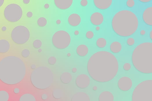 Colorful polka dot backdrop and background photo