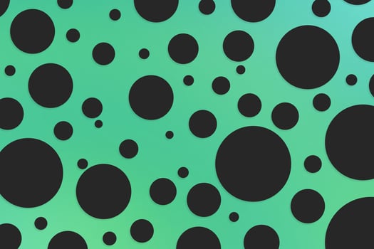 Colorful polka dot backdrop and background photo