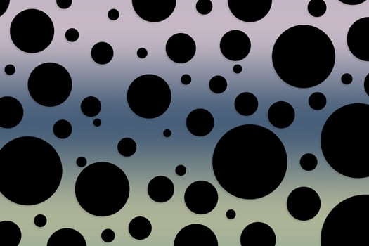 Colorful polka dot backdrop and background photo
