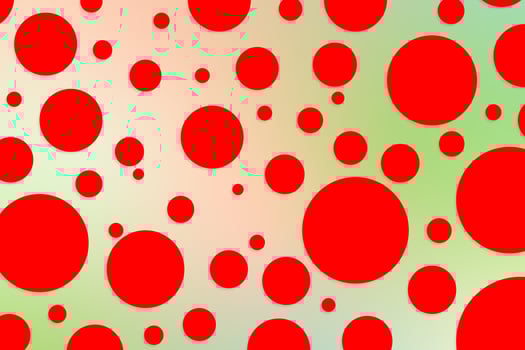 Colorful polka dot backdrop and background photo