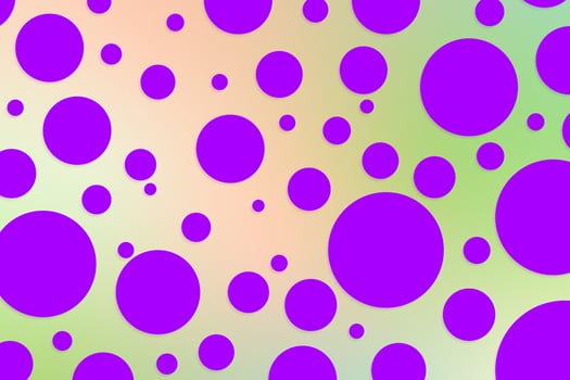 Colorful polka dot backdrop and background photo