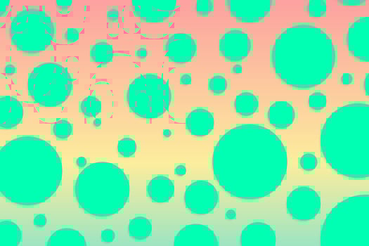 Colorful polka dot backdrop and background photo