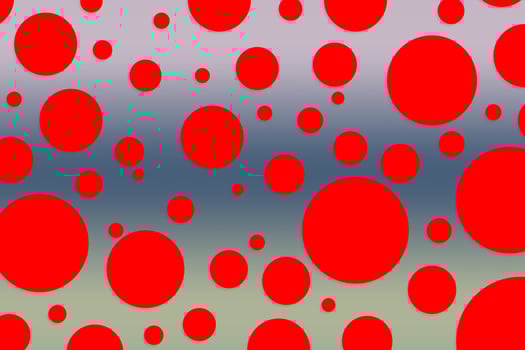 Colorful polka dot backdrop and background photo