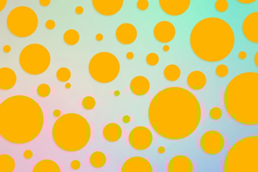 Colorful polka dot backdrop and background photo