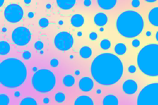 Colorful polka dot backdrop and background photo