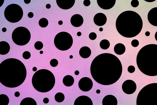 Colorful polka dot backdrop and background photo