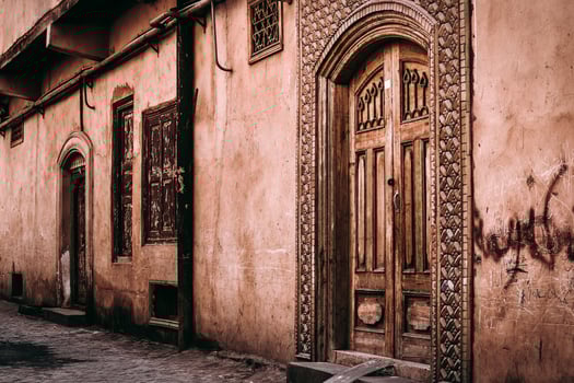 The centuries-old Kashgar Old Town is located in the center of Kashgar. photo