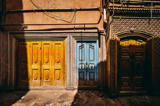 The centuries-old Kashgar Old Town is located in the center of Kashgar. photo