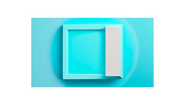 Pastel blue empty paper texture background template, banner for advertising. Rectangular geometric shapes. Copy space. space for text. . photo