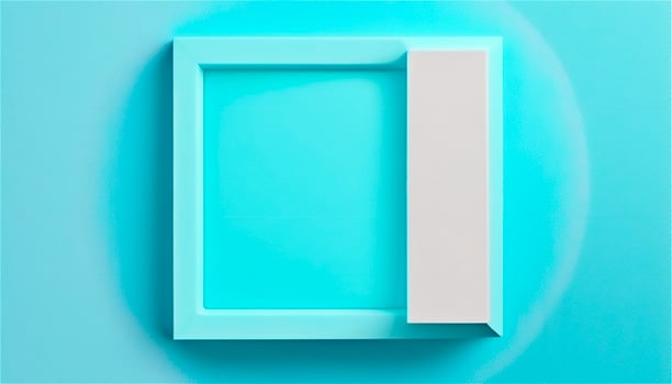 Pastel blue empty paper texture background template, banner for advertising. Rectangular geometric shapes. Copy space. space for text. . photo