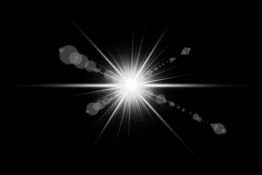 white Shine with Lens Flare Background, transparent Illustration photo