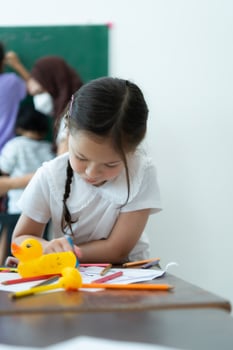 A group of students from an international school that promotes creativity photo
