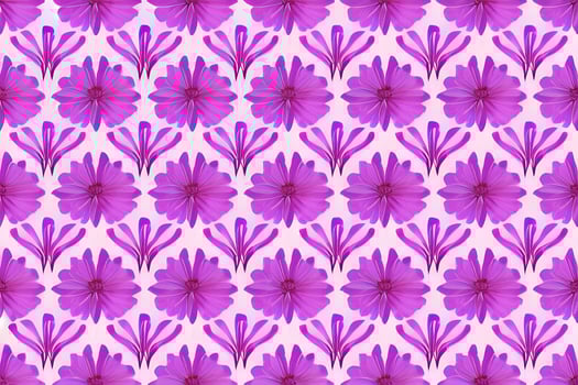 Abstract magenta or purple natural flower, floral, and leaves seamless pattern background. Flower and leaf clip illustration watercolor texture wallpaper. photo