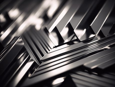 Modern technology abstract texture with diagonal metallic lines created with technology photo