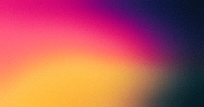 Pink yellow magenta purple vibrant color gradient on dark grainy background, abstract header poster design, vivid colors noise texture photo