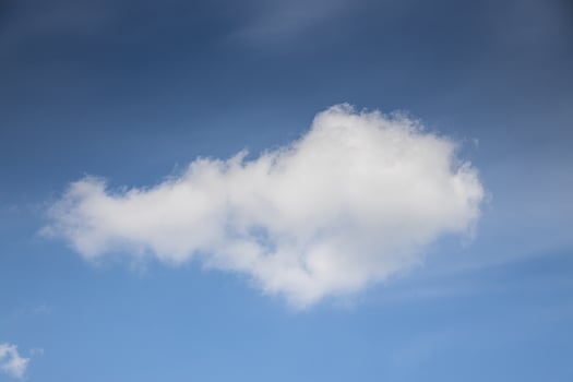 white  cloud in the blue sky photo