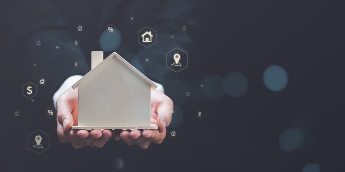Investment loan approval concepts to build residential homes,real estate business, appraisal of property value,Finding a location to invest in real estate,Investment in real estate,houses and land photo