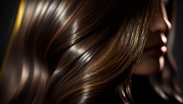 Beautiful long Hair. Beauty woman with luxurious brown hair. photo