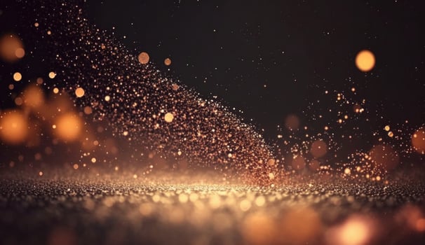 Sparkling Luxury Glitter, Bokeh Sparkles, and Particles. photo