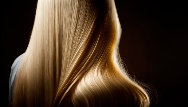 Beautiful long Hair. Beauty woman with luxurious straight blonde hair. photo