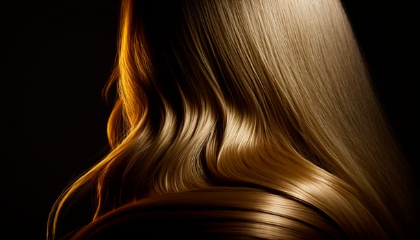 Beautiful long Hair. Beauty woman with luxurious straight blonde hair. photo