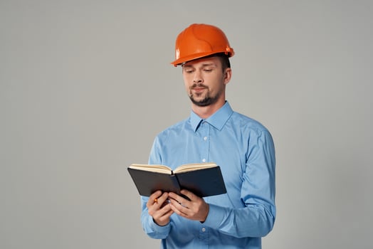 man engineer Professional Job isolated background photo