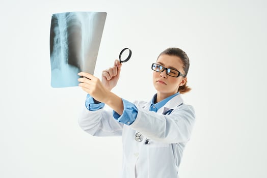 nurse examine x-ray hospital professional photo