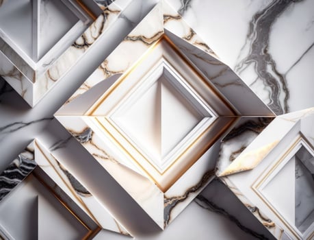 Marble stone texture background material with elements of semi-precious stones and gold created with technology photo