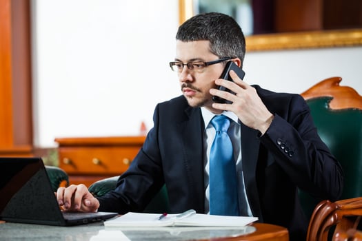 A meeting between business people photo