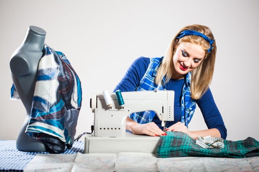 A female seamstress photo