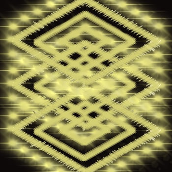 yellow geometric lace pattern illustration design photo