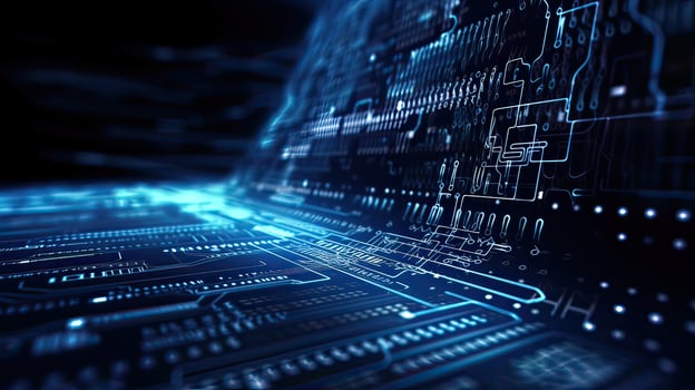 Programming code abstract technology background of software developer and Computer script. . photo