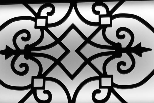 original black and white oriental arabic decoration background photo