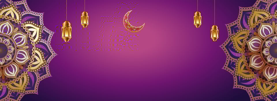 Ramadan Kareem Beautiful background with a shining lantern Fanus photo