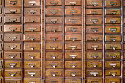 Vintage wooden drawers photo