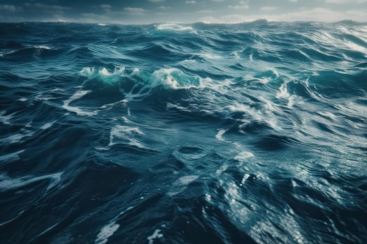 Dark water and moody skies. . photo