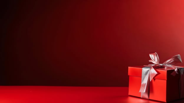 Holiday Background with Gift Box. Illustration photo