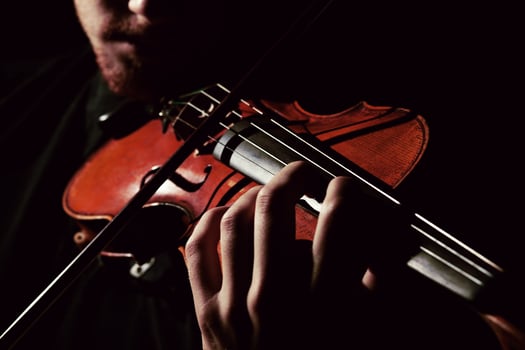 Detail of a musical instrument photo