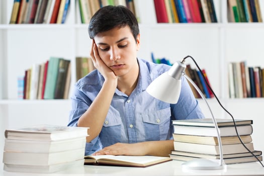 A man at the library photo
