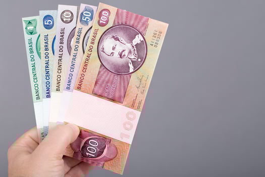 Old Brazilian money a business background photo