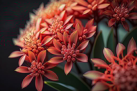 Ixora close-up. . photo
