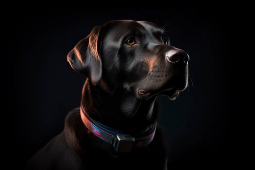 A brown Labrador retriever. . photo