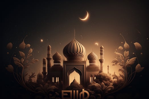 Happy Ramadan Mubarak Eid Mubarak photo