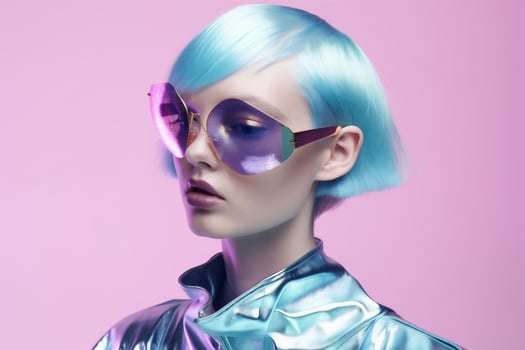 woman in futuristic style photo