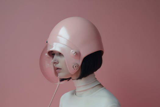 woman in futuristic style photo