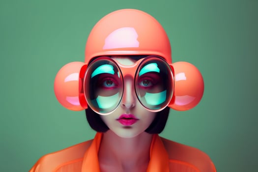 woman in futuristic style photo