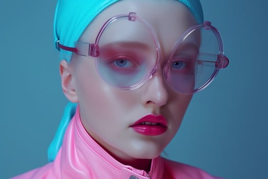 woman in futuristic style photo