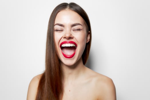 Attractive woman spa treatments bare shoulders photo